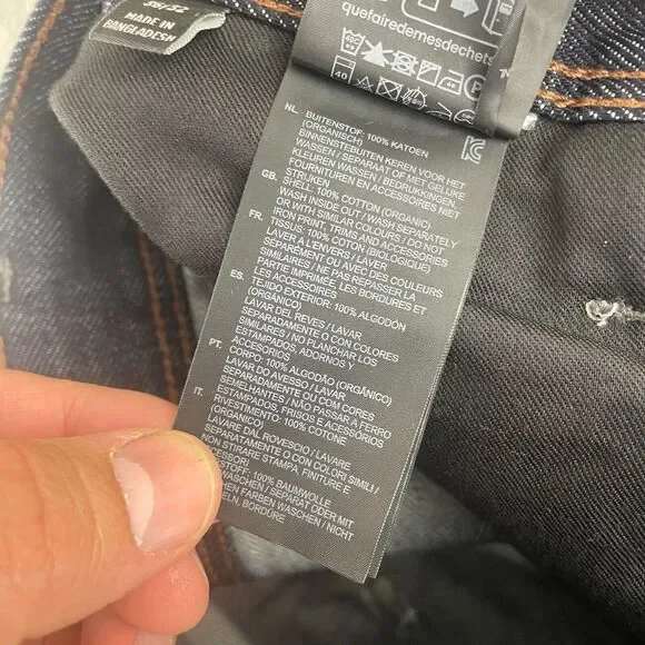 G-STAR RAW Arc Icon 3D Jeans Men 36x32 Dark Blue Slim Fit Button Fly NWOT $200